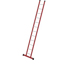 Munk Kunststof enkele ladder, 12 sporten met stabilisatiebalk