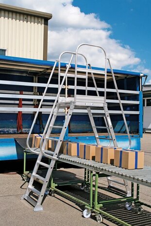 Roossien Dubbele bordestrap met 2x5 treden, vast model