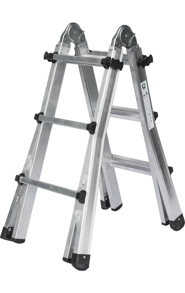 Munk Aluminium telescoopladder, 4x3 sporten Munk Aluminium telescoopladder, 4x3 sporten