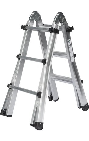 Munk Aluminium telescoopladder, 4x3 sporten Munk Aluminium telescoopladder, 4x3 sporten