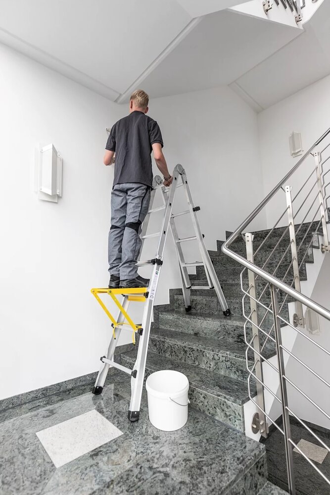 Roossien Aluminium telescoopladder, 4x3 sporten