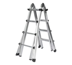 Munk Aluminium telescoopladder, 4x4 sporten Munk Aluminium telescoopladder, 4x4 sporten