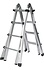 Aluminium telescoopladder, 4x4 sporten