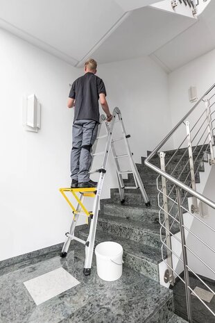 Roossien Aluminium telescoopladder, 4x5 sporten