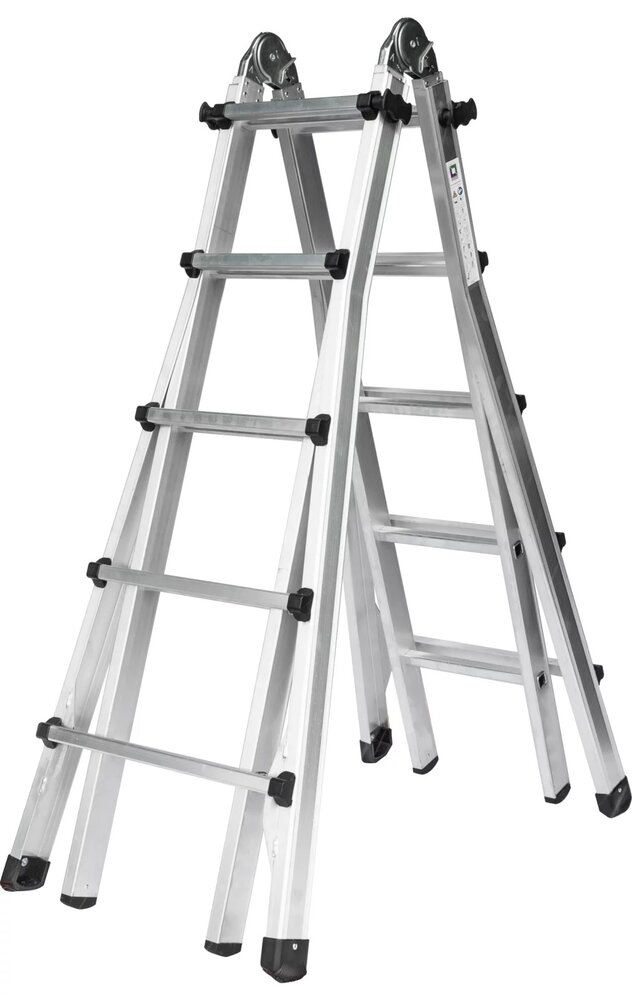Roossien Aluminium telescoopladder, 4x5 sporten