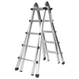 Munk Aluminium telescoopladder, 4x5 sporten