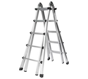 Munk Aluminium telescoopladder, 4x5 sporten