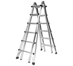 Munk Aluminium telescoopladder, 4x6 sporten