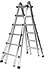 Aluminium telescoopladder, 4x6 sporten