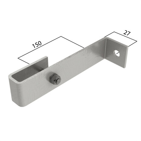 Munk Staalverzinkte vaste wandanker, 150mm