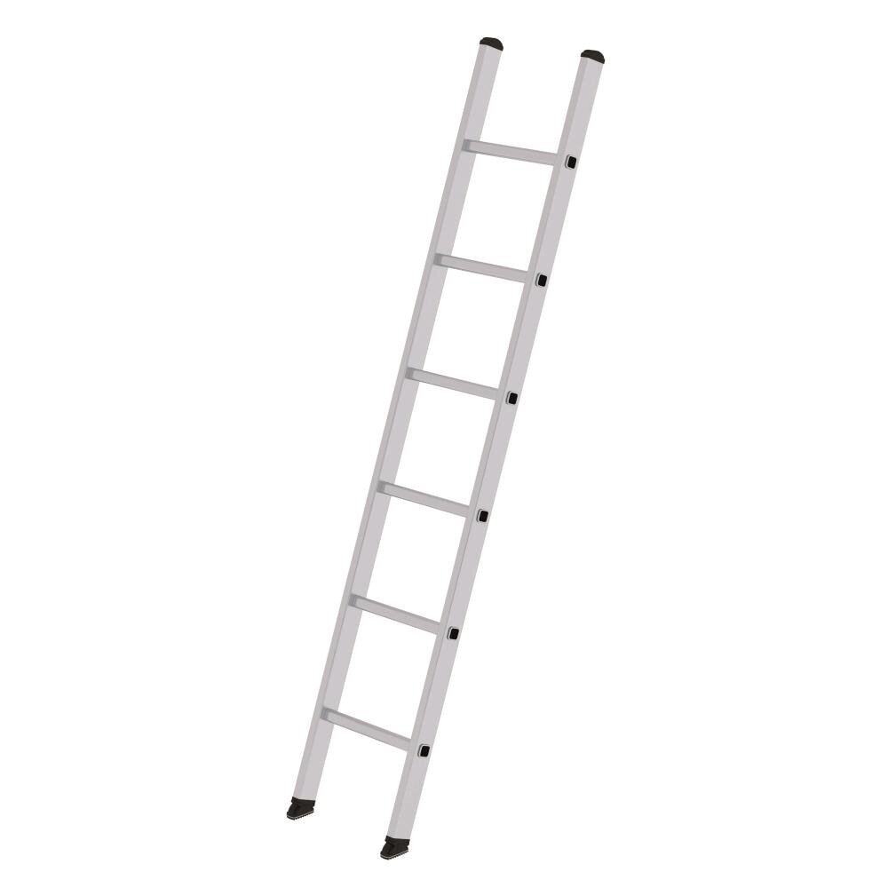 Roossien Aluminium enkele ladder, 6 sporten (350mm breed)