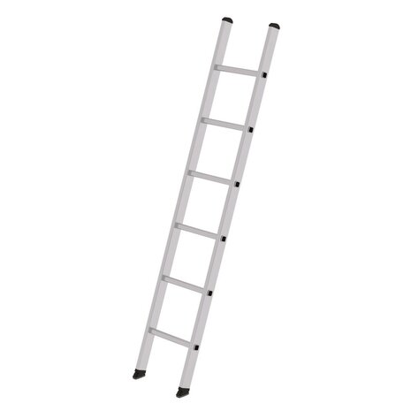 Roossien Aluminium enkele ladder, 6 sporten (350mm breed)