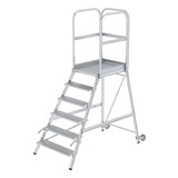 Munk Bordestrap met handgrepen, 6 treden Munk Bordestrap met handgrepen, 6 treden