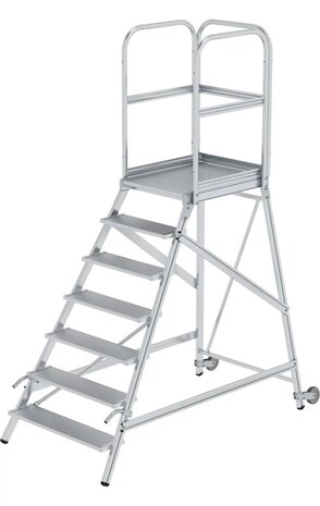 Munk Bordestrap met handgrepen, 7 treden