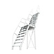 Roossien Aluminium steektrap met tussenbordes Roossien Aluminium steektrap met tussenbordes