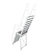 Roossien Aluminium steektrap met tussenbordes Roossien Aluminium steektrap met tussenbordes