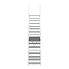 Roossien Aluminium steektrap met tussenbordes Roossien Aluminium steektrap met tussenbordes