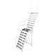 Roossien Aluminium steektrap met tussenbordes Roossien Aluminium steektrap met tussenbordes