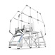 Roossien Aluminium brugtrap voor productielijn Roossien Aluminium brugtrap voor productielijn