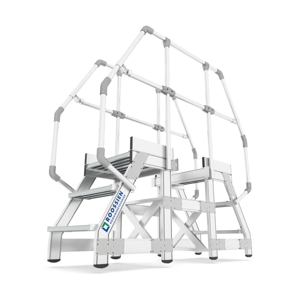 Roossien Aluminium brugtrap voor productielijn