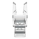 Roossien Aluminium brugtrap voor productielijn Roossien Aluminium brugtrap voor productielijn