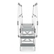 Roossien Aluminium brugtrap voor productielijn Roossien Aluminium brugtrap voor productielijn
