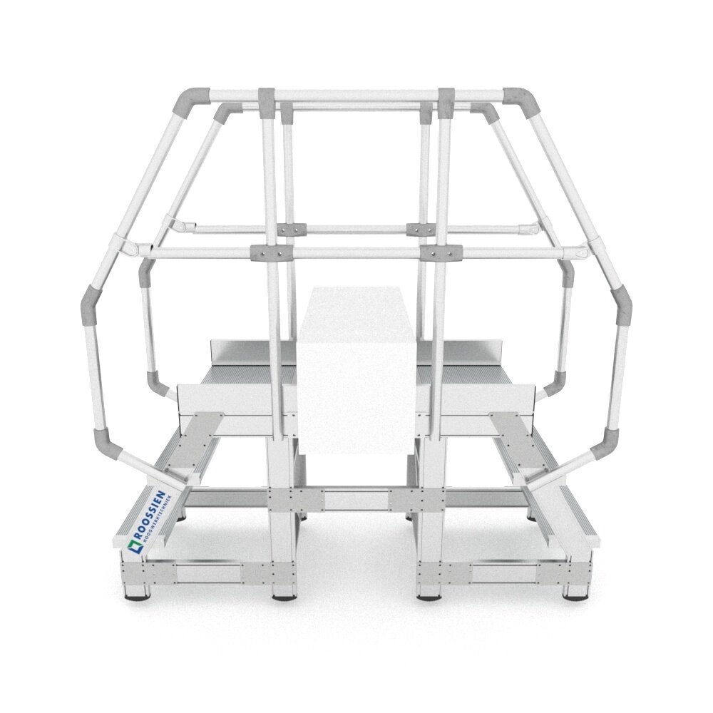 Roossien Aluminium brugtrap voor productielijn