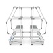 Roossien Aluminium brugtrap voor productielijn Roossien Aluminium brugtrap voor productielijn