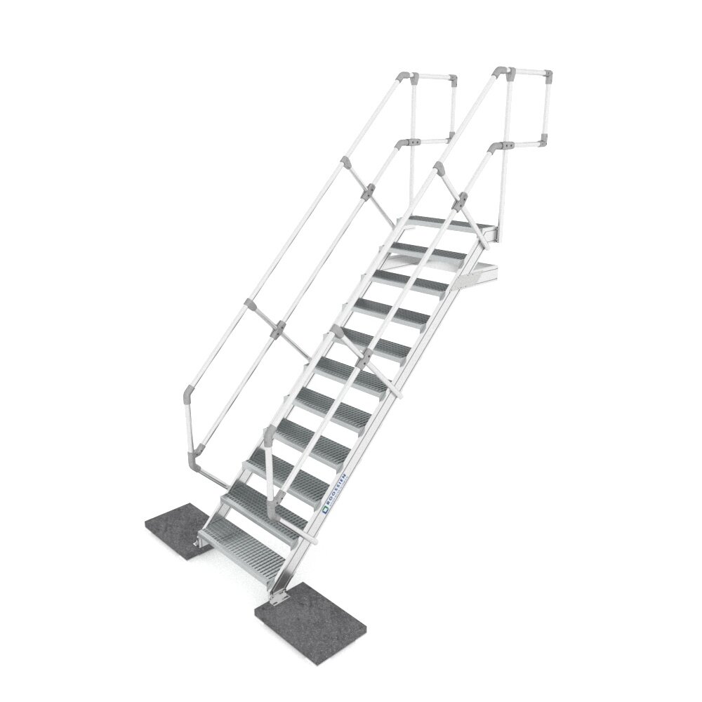 Roossien Aluminium steektrap met uitstapleuning