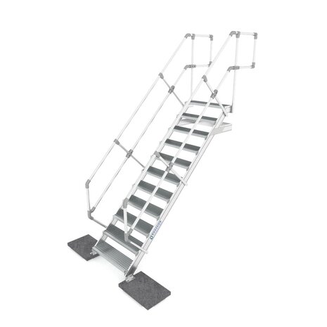 Roossien Aluminium steektrap met uitstapleuning