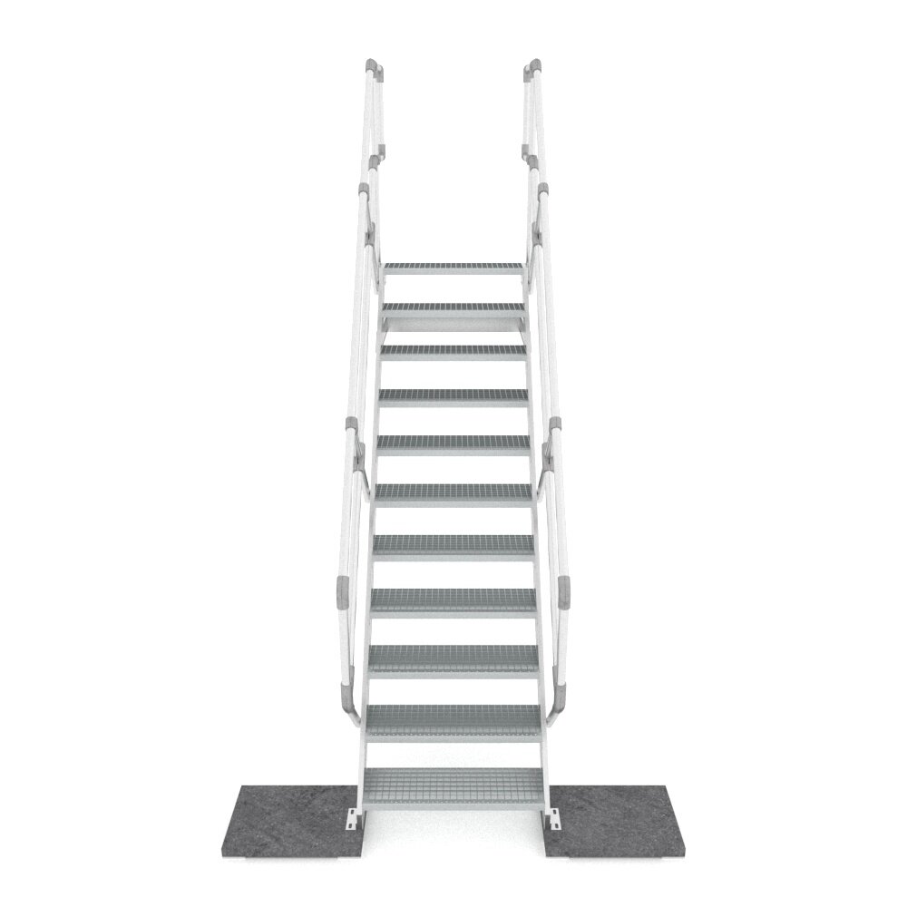 Roossien Aluminium steektrap met uitstapleuning