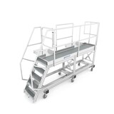 Roossien Verrijdbare bordestrap met uitklapbare bordesdelen