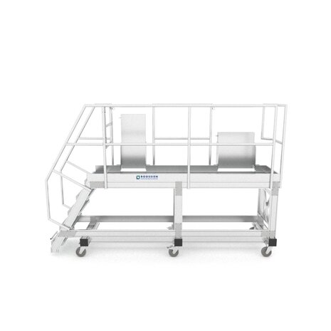 Roossien Verrijdbare bordestrap met uitklapbare bordesdelen Roossien Verrijdbare bordestrap met uitklapbare bordesdelen