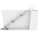 Roossien Aluminium steektrap met inloopgeleiding Roossien Aluminium steektrap met inloopgeleiding