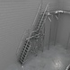 Roossien Aluminium steektrap met tussenbordes Roossien Aluminium steektrap met tussenbordes