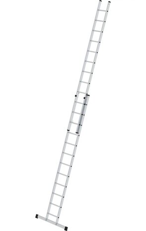 Roossien 2-delige opsteekladder, 2x12 sporten met stabilisatiebalk Roossien 2-delige opsteekladder, 2x12 sporten met stabilisatiebalk