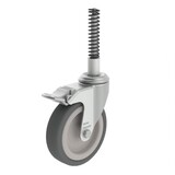 Munk Wiel met drukveer voor bordestrap, met rem, Ø 125mm Munk Wiel met drukveer voor bordestrap, met rem, Ø 125mm