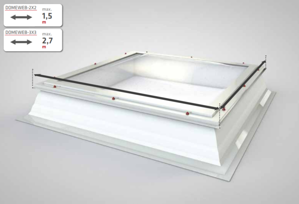 Roossien Lichtkoepelnet, 3x3 meter (incl. transportzak) Roossien Lichtkoepelnet, 3x3 meter (incl. transportzak)