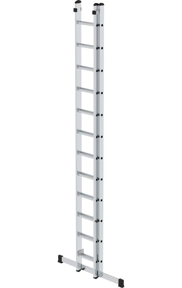 Roossien 2-delige opsteekladder, 2x12 sporten met stabilisatiebalk Roossien 2-delige opsteekladder, 2x12 sporten met stabilisatiebalk