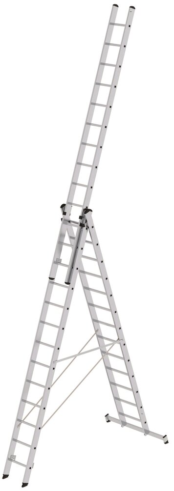 Roossien 3-delige aluminium reformladder, 3x13 sporten
