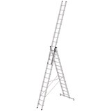 Roossien 3-delige aluminium reformladder, 3x13 sporten Roossien 3-delige aluminium reformladder, 3x13 sporten