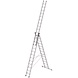 Munk 3-delige aluminium reformladder, 3x13 sporten Munk 3-delige aluminium reformladder, 3x13 sporten