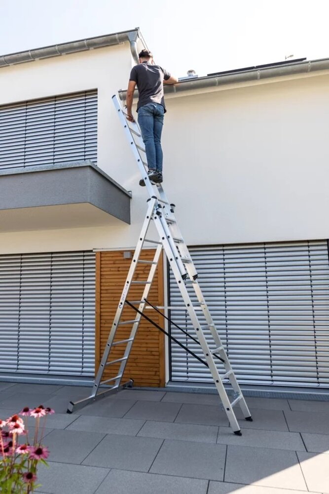 Roossien 3-delige aluminium reformladder, 3x13 sporten