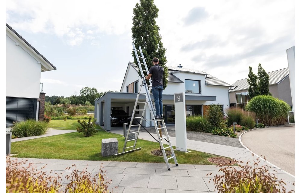 3-delige aluminium reformladder, 3x11 sporten