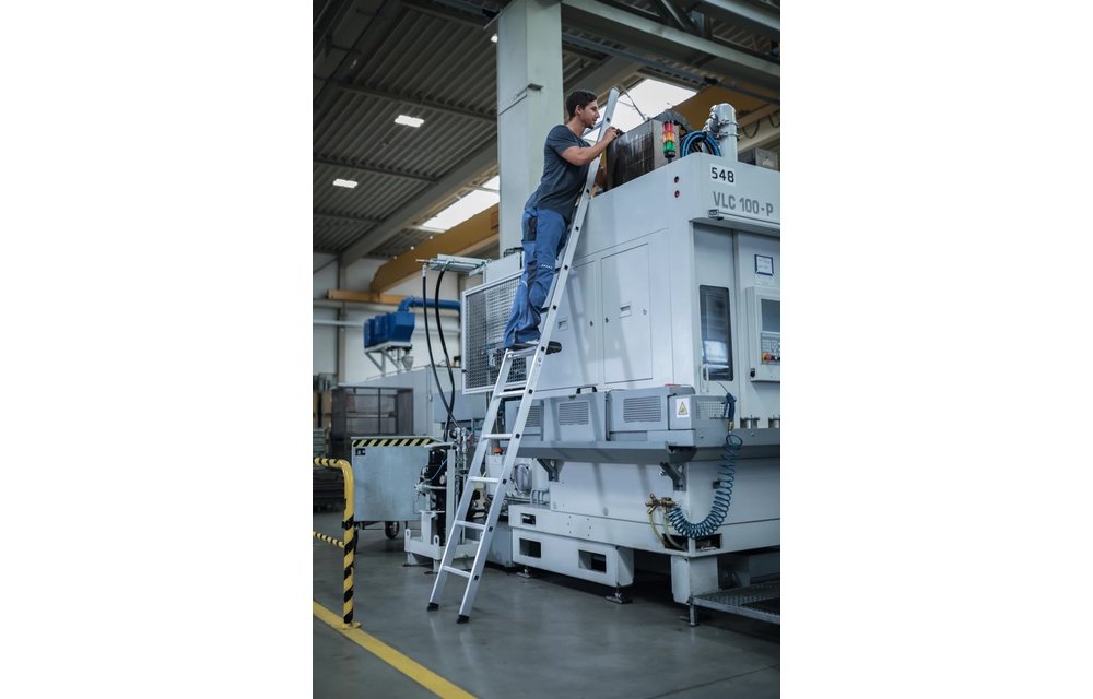 Aluminium enkele ladder, 7 sporten (350mm breed)