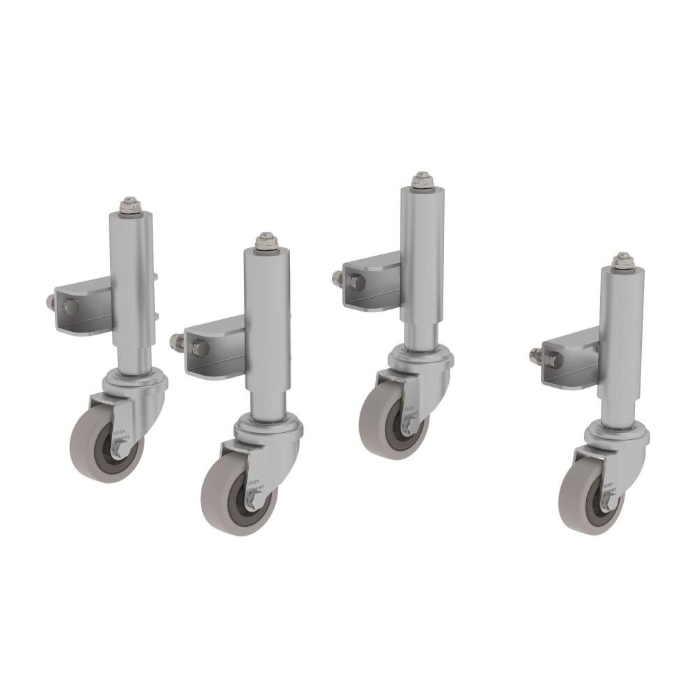 Roossien Veergeremde zwenkwielen voor plateautrap 3-4 treden (500-serie)