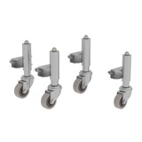 Roossien Veergeremde zwenkwielen voor plateautrap 3-4 treden (500-serie)