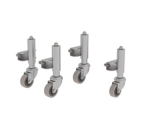 Roossien Veergeremde zwenkwielen voor plateautrap 3-4 treden (500-serie)