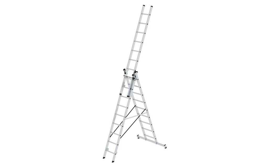 3-delige aluminium reformladder, 3x9 sporten