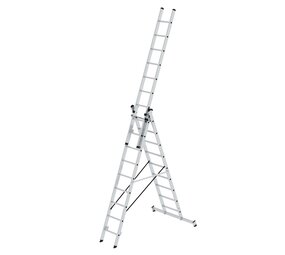 Munk 3-delige aluminium reformladder, 3x9 sporten Munk 3-delige aluminium reformladder, 3x9 sporten
